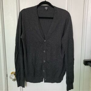 Men’s M Uniqlo dark gray cardigan